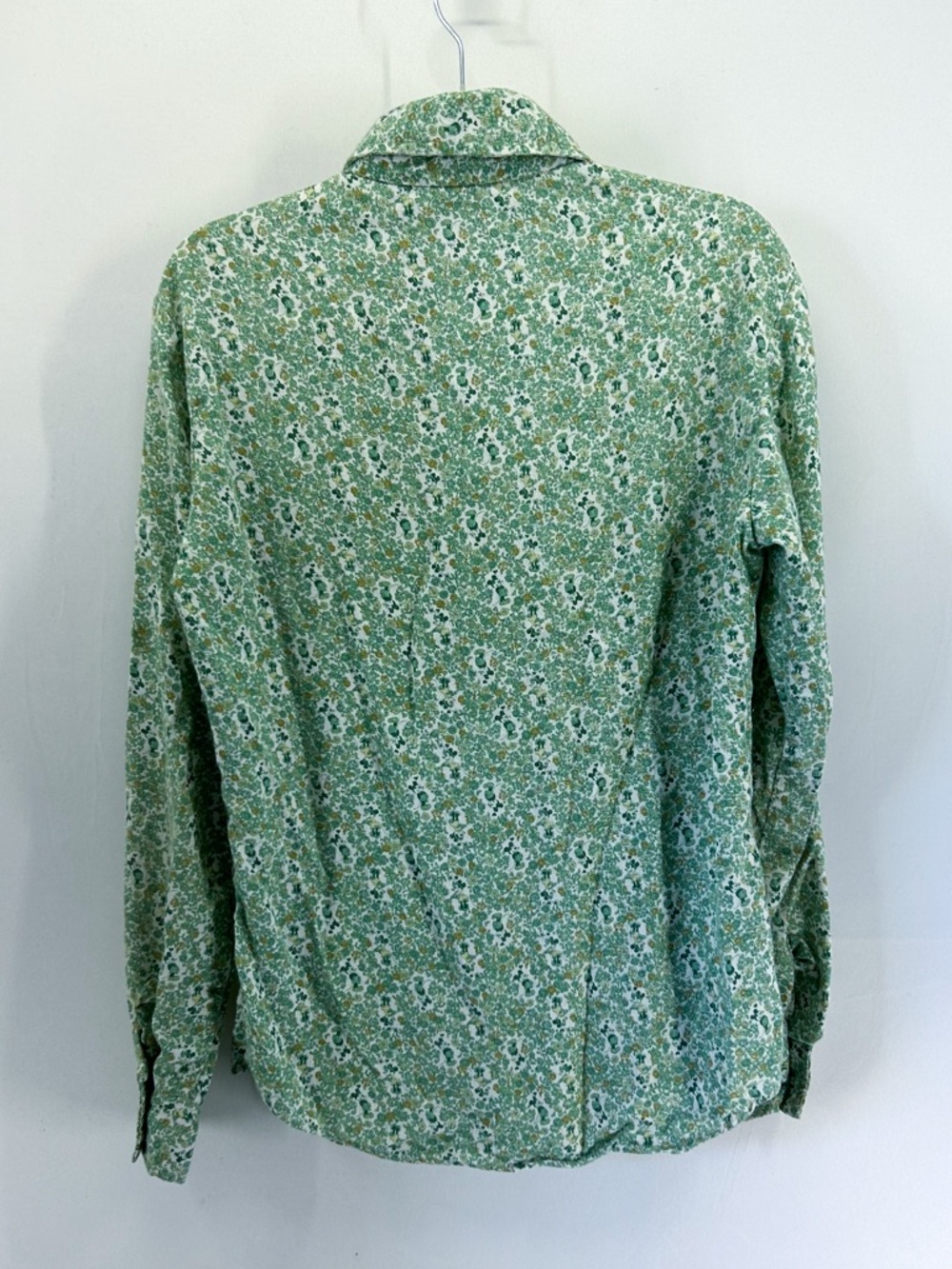 Vintage Kennington Mickey & Minnie Mouse Disney Button Down Shirt Green Floral - Picture 2 of 6